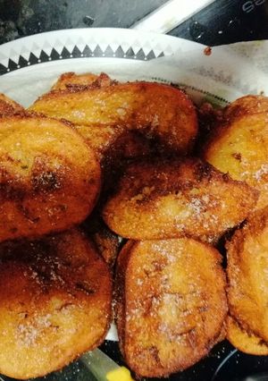 Una foto de Torrijas con crema de orujo