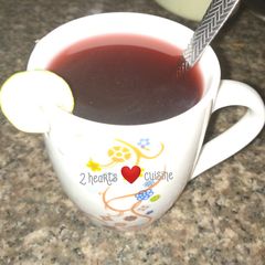 A picture of Hibiscus tea(zobo).