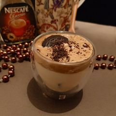 A picture of Dalgona Coffee With Oreo.