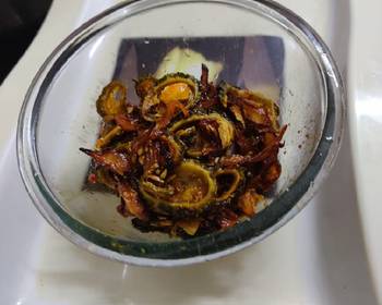 Popular Cuisine Crispy bitter gourd Savory Delicious