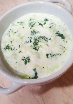 O poză a rețetei Sos tzatziki.