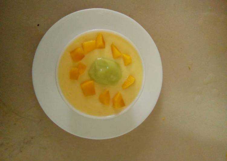 Mango pulp with yorghut