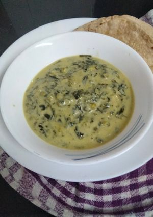 A picture of Methi matar malai.