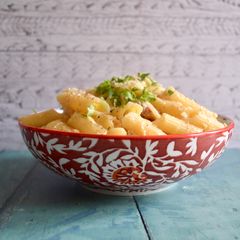 A picture of Garlic Pancetta Pasta.