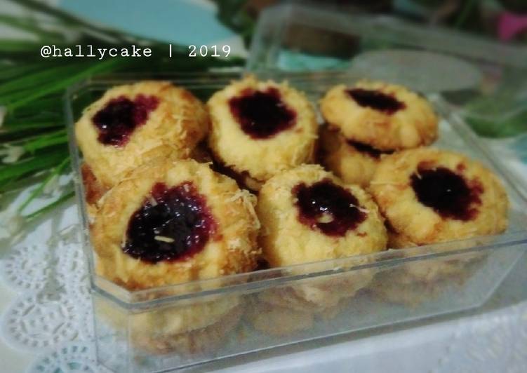 Langkah memasak Blueberry Thumbprint legit