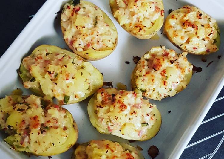 Comment Cuisiner Pommes de terre farcies façon raclette