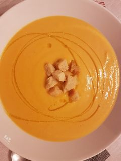 Una foto de Crema de zanahorias
