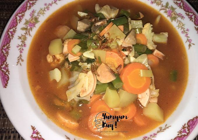 Resep Sup Merah Sehat no MSG Anti Gagal