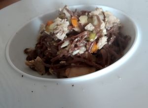 Foto di Tagliolini al cacao al sugo di quaglia e castagna