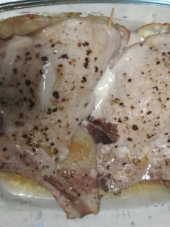 Una foto de Chuletas rellenas al horno