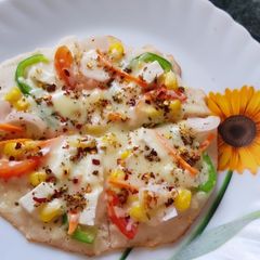 A picture of Healthy Rava Pizza.