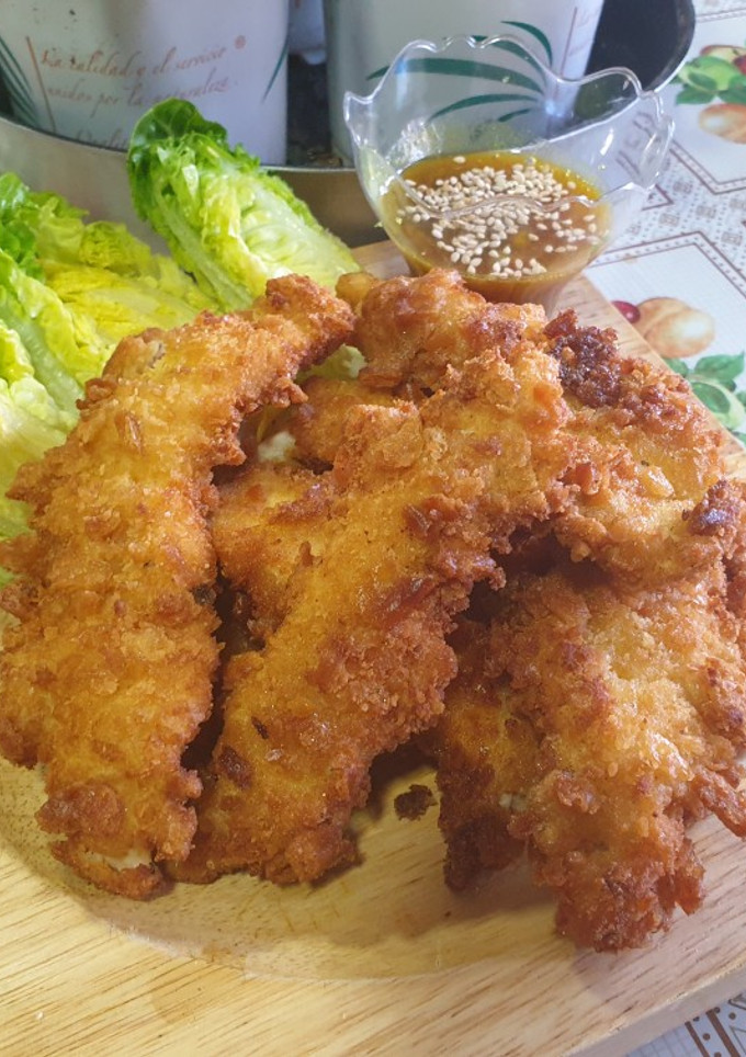 Una foto de Tiras de Pollo Crujientes
