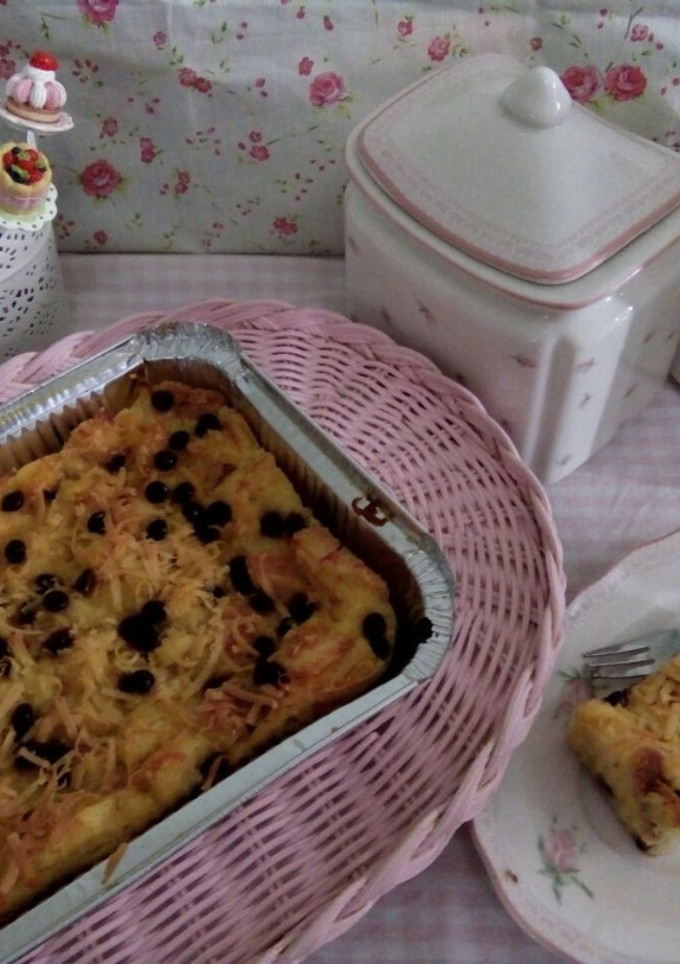 Foto resep Puding roti choco cheese