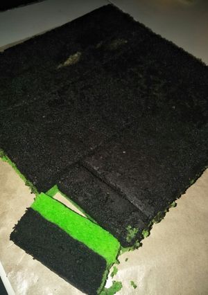 Foto resep Brownis coklat pandan