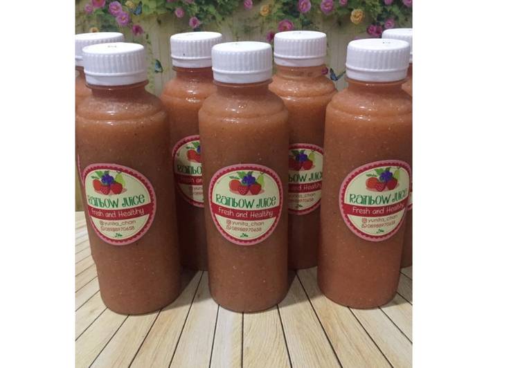 Resep Diet Juice Kiwi Carrot Pear Strawberry Chiaseed yang Menggugah Selera