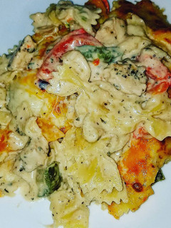 A picture of Cajun Chicken Pasta Bake.