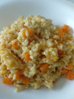 Una foto de Risotto de calabaza
