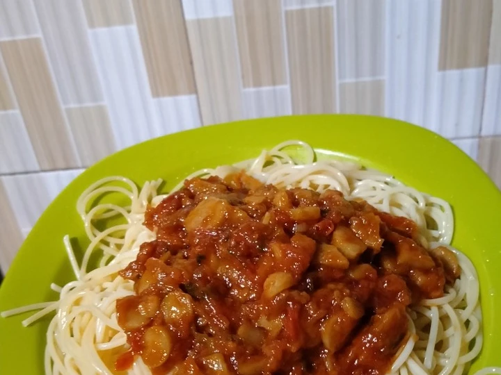 Cara Mudah Membuat Resep Spaghetti Tanpa Daging yang Bikin Ngiler Anti Ribet, Mantap Sekali
