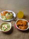 Nasi Hujan Panas, Ayam Ros & Acar