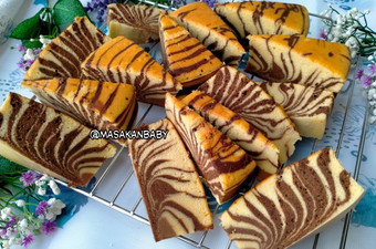 Anti Ribet, Memasak Resep Zebra Cake Putih Telur Menu Enak