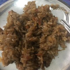 A picture of Jaggery rice.