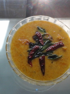 A picture of Red Pumpkin & Black Eyed Beans Erissery.