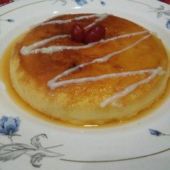 A picture of Caramel custard pudding.