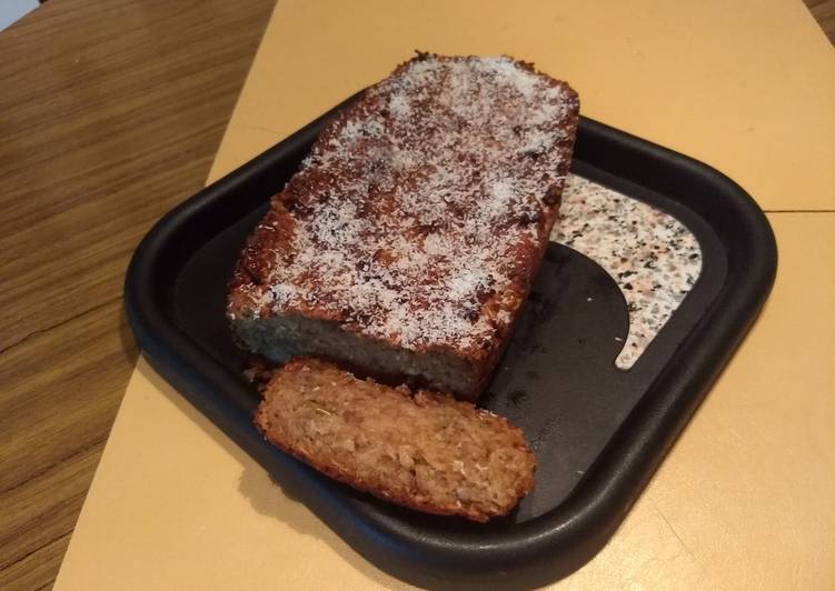 Queque de manzana, miel y avena