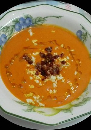 Una foto de Salmorejo