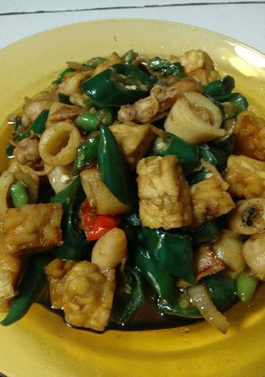Foto resep Oseng tempe cumi asin
