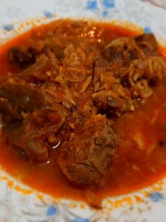 عکسی از دستور چلو گوشت بِه