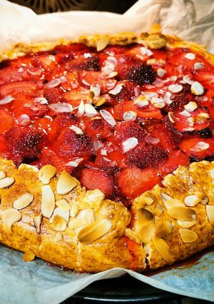 Epres galette glutén és tejmentesen recept fotója