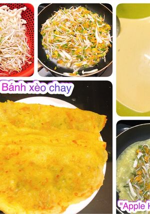 Hình của món Bánh xèo chay.