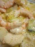Tzatziki con gambas