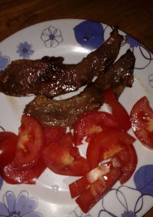 Una foto de Churrasquitos de corazón.!!.a la plancha con ajo