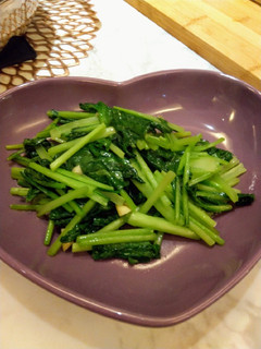 蒜香小松菜（方便素）（簡單料理）（快速料理） 的食譜成品照片