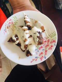 Una foto de Pollo con salsa de ajo