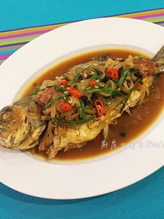 豆鼓蠔油燒魚 的食譜成品照片
