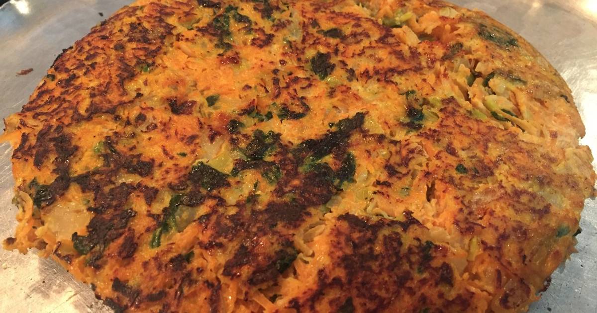 Tortilla de espinaca zanahoria 126 recetas caseras Cookpad