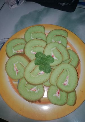 Foto resep Bolu gulung pandan panggang takaran sendok