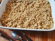 A picture of cherry crumble