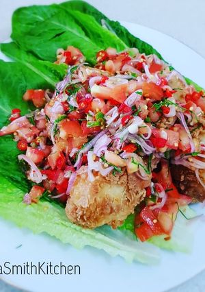 Foto resep Fried Chicken with Sambal Dabu-dabu