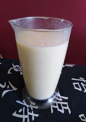Una foto de Licuado de banana en mixer