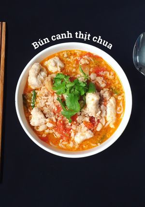 Hình của món Bún canh thịt chua.