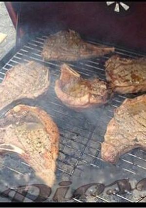 Una foto de Chuleta de cerdo asada a la parrilla