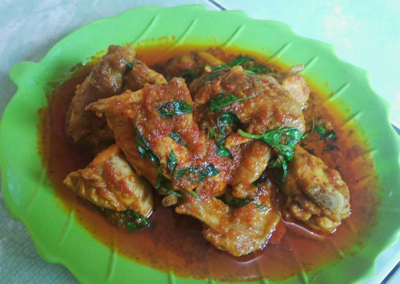Ayam Rica rica daun kemangi