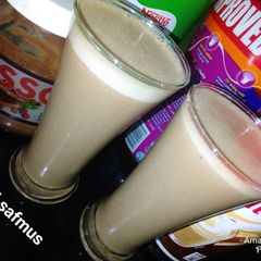 A picture of Milo banana milkshake.