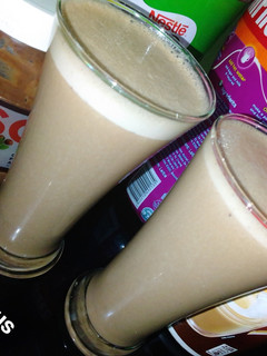 A picture of Milo banana milkshake.