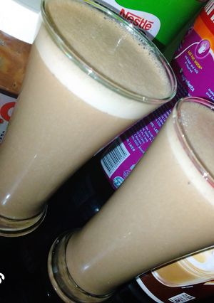 A picture of Milo banana milkshake.