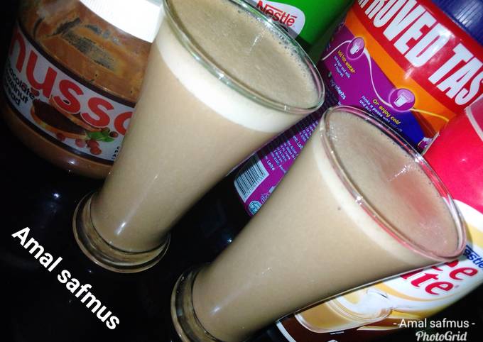 Milo banana milkshake